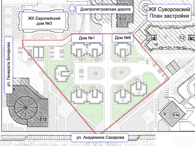 План застройки фрязино